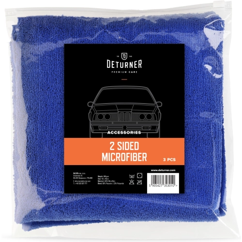 DETURNER 2 SIDED MICROFIBER 3-PACK 40x40 380gsm uniwersalna mikrofibra bezszwowa